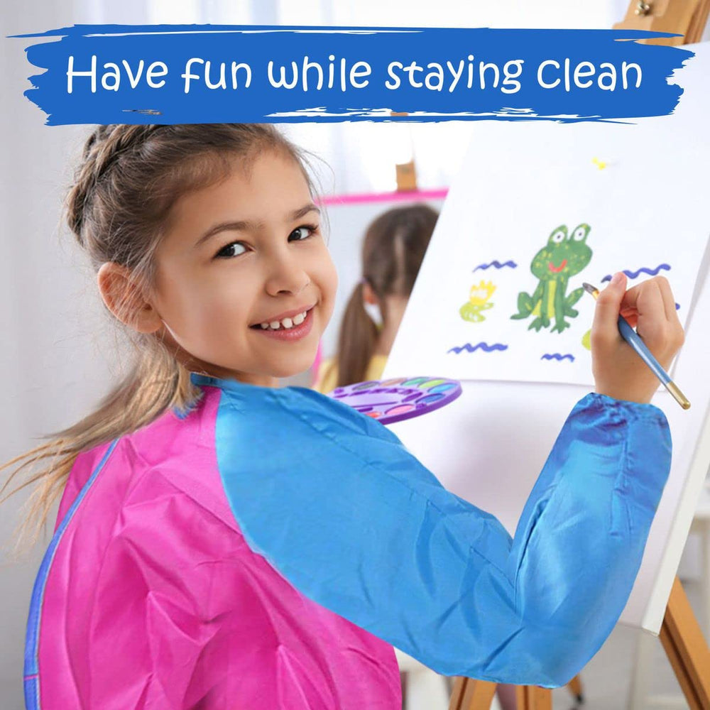 The Mega Deals washable paints rinse off skin easily after art sessions.