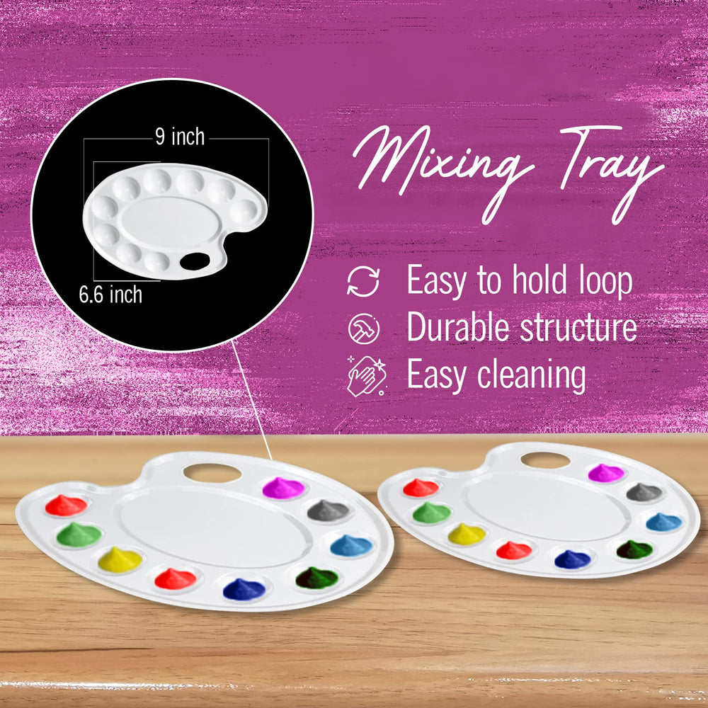 The Mega Deals washable non-toxic paints rinse clean from skin and surfaces.