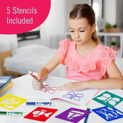 The Mega Deals washable markers show easy cleanup on surfaces.