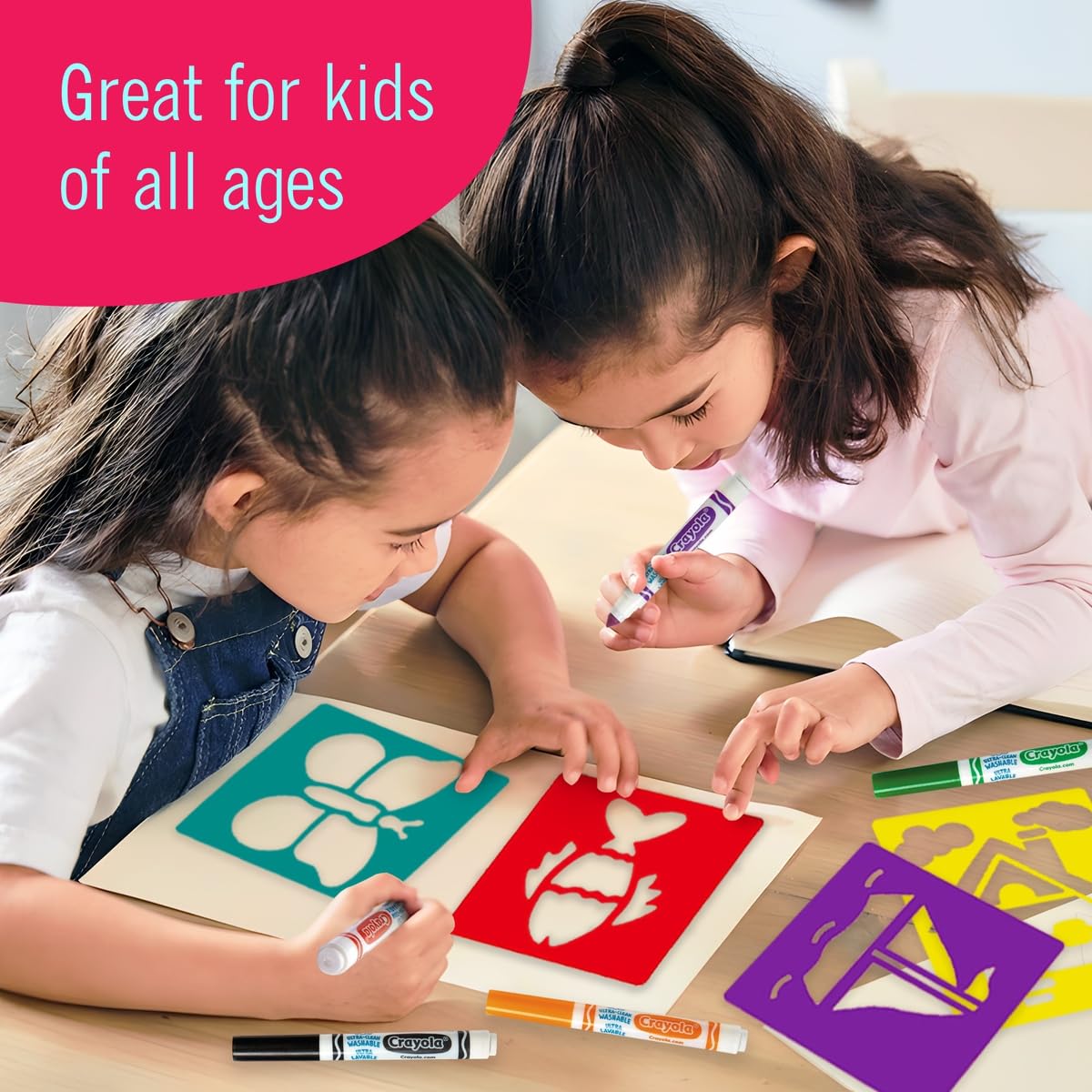 The Mega Deals water-based markers clean up quickly with soap and water.