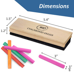 The Mega Deals white chalk sticks for smooth writing on blackboards