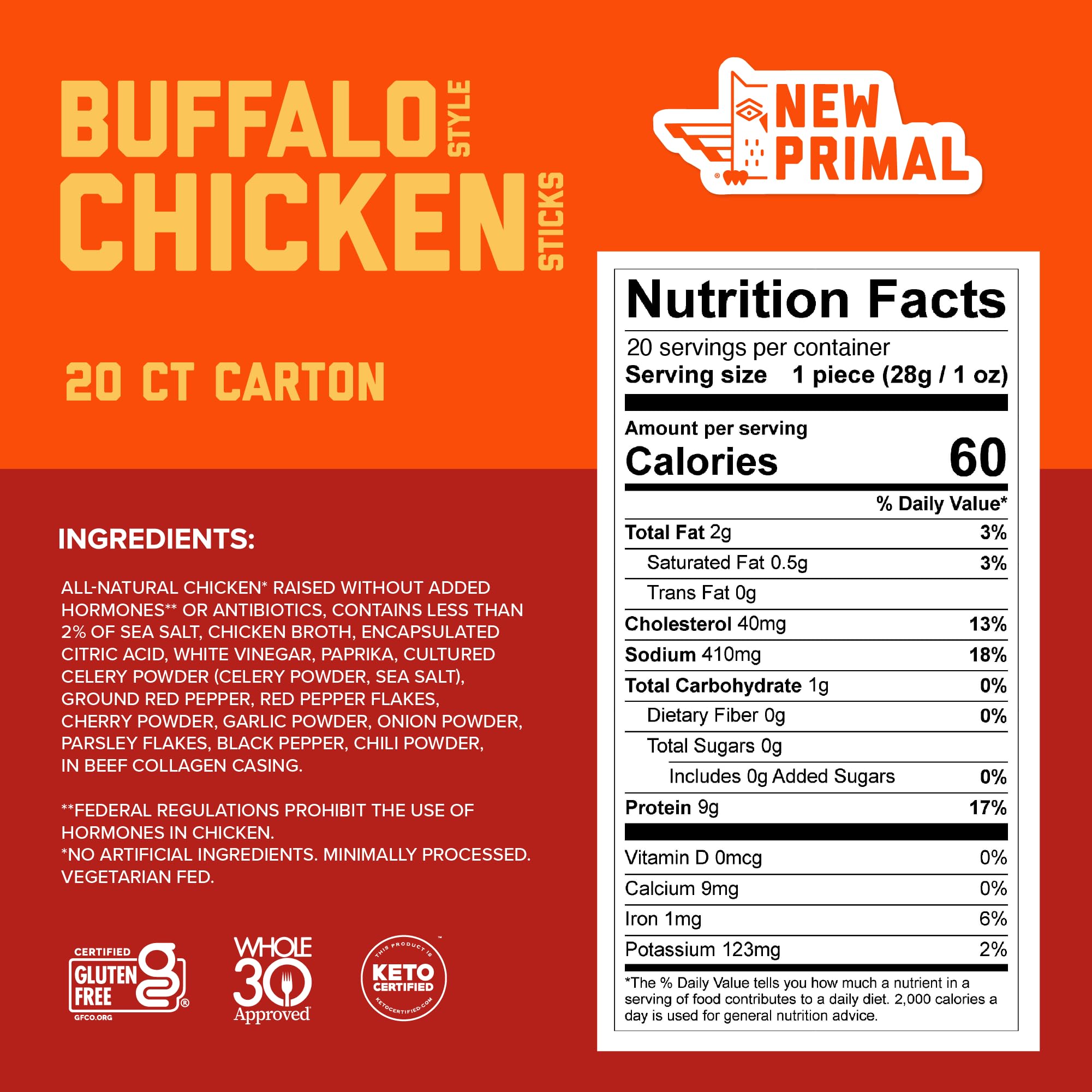 Buffalo-style chicken stick on the go for quick fueling