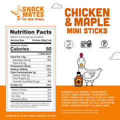 Snack Mates Chicken and Maple Stick close-up, convenient on-the-go protein for kids