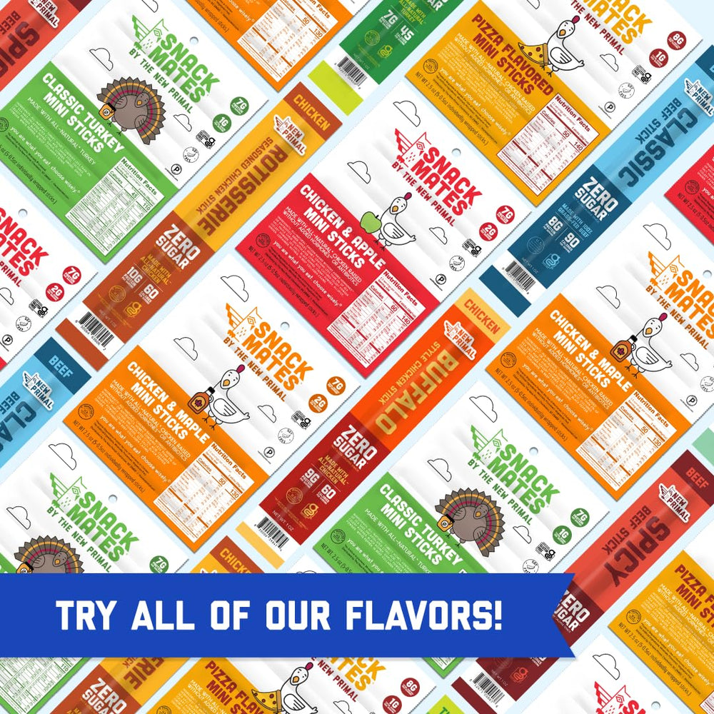 Ideal for lunchboxes, road trips, and camping snacks with The New Primal Snack Mates