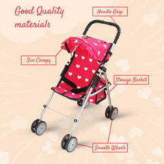 The New York Doll Collection doll stroller seat belt for safe, imaginative adventures.