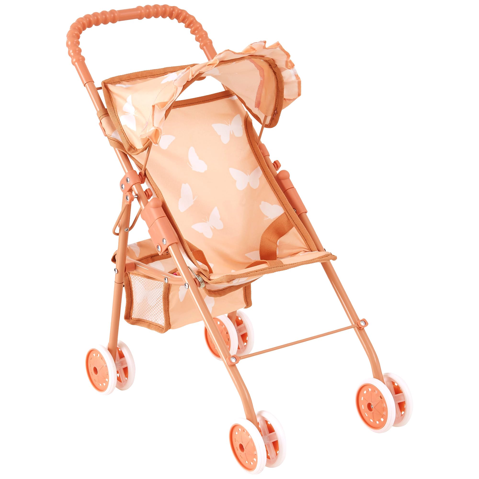 The New York Doll Collection baby doll stroller folding frame for convenient travel