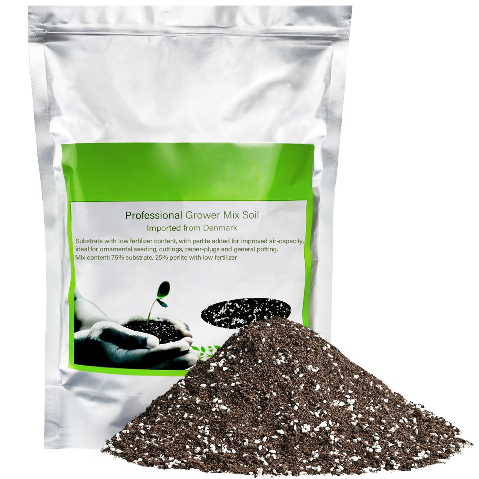 The Next Gardener succulent-cactus soil 2qt bag for ready-to-use indoor succulent growth.