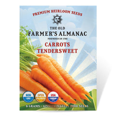 The Old Farmer's Almanac Tendersweet seeds pack ready for fresh eating at home