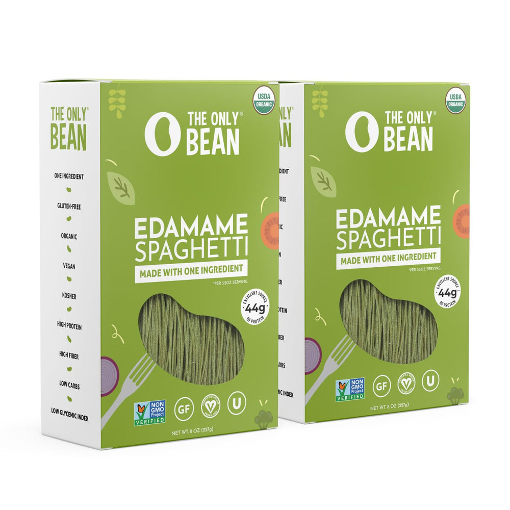 The Only Bean edamame pasta pack 2 for quick, protein-packed meals.