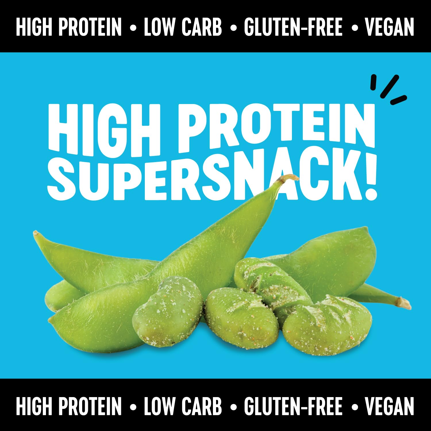 The Only Bean edamame snacks for offices, schools, and gym bags