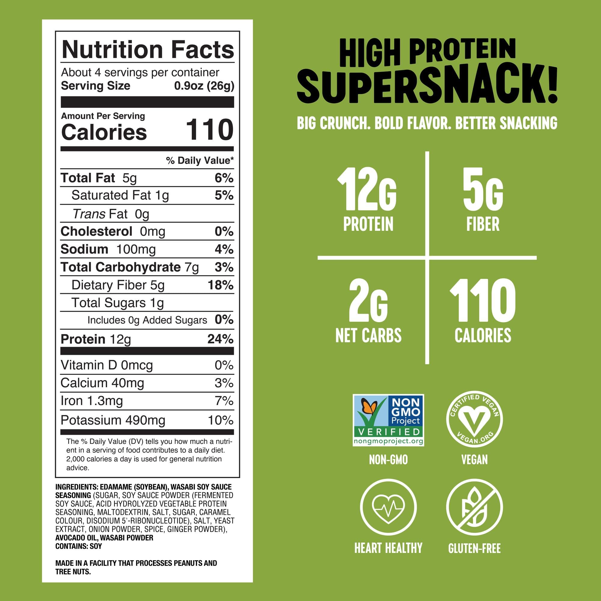 The Only Bean edamame snacks on the go pack for protein on the run