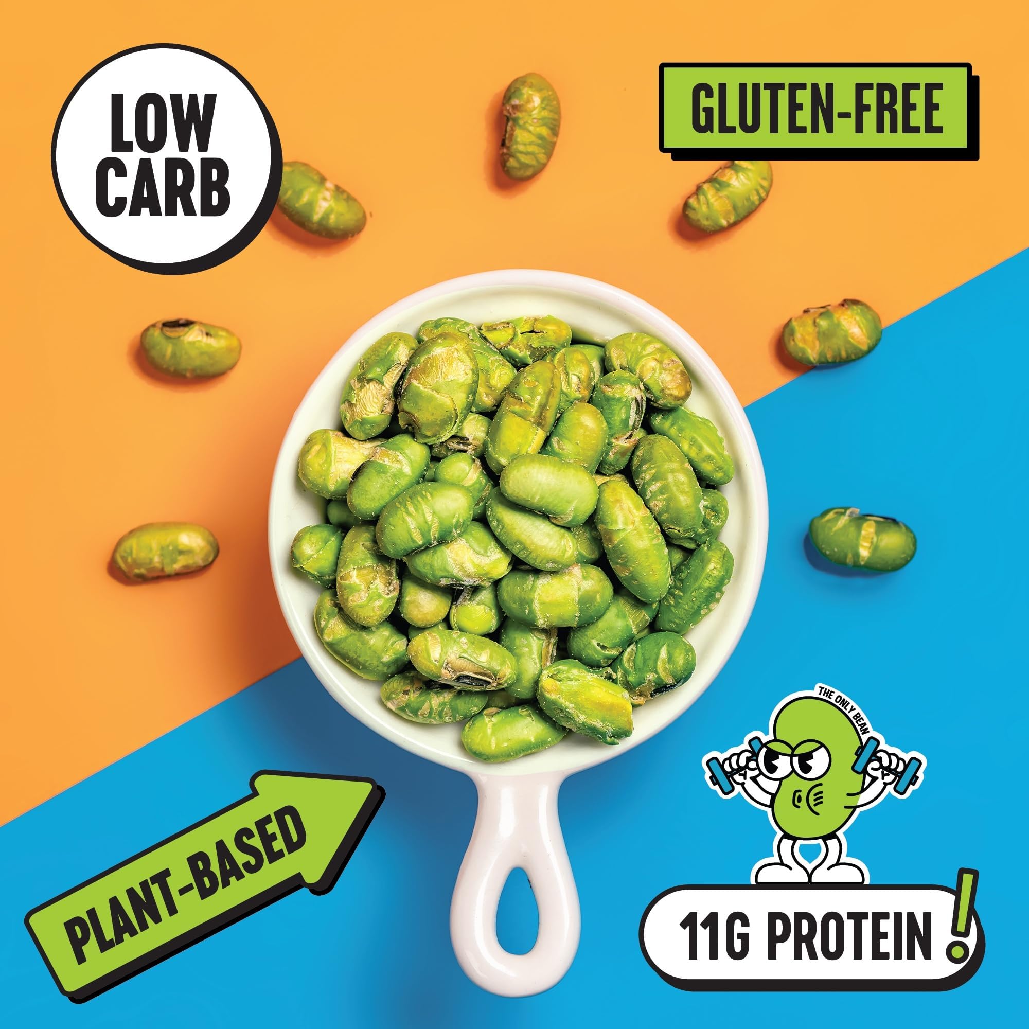 The Only Bean wasabi soy sauce edamame snacks pack with zesty kick