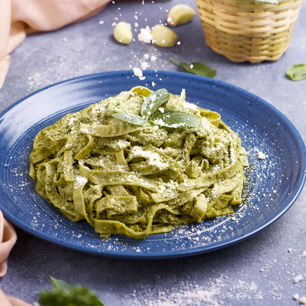 The Only Bean vegan pasta dish plated with sauce shows dairy-free dining option.