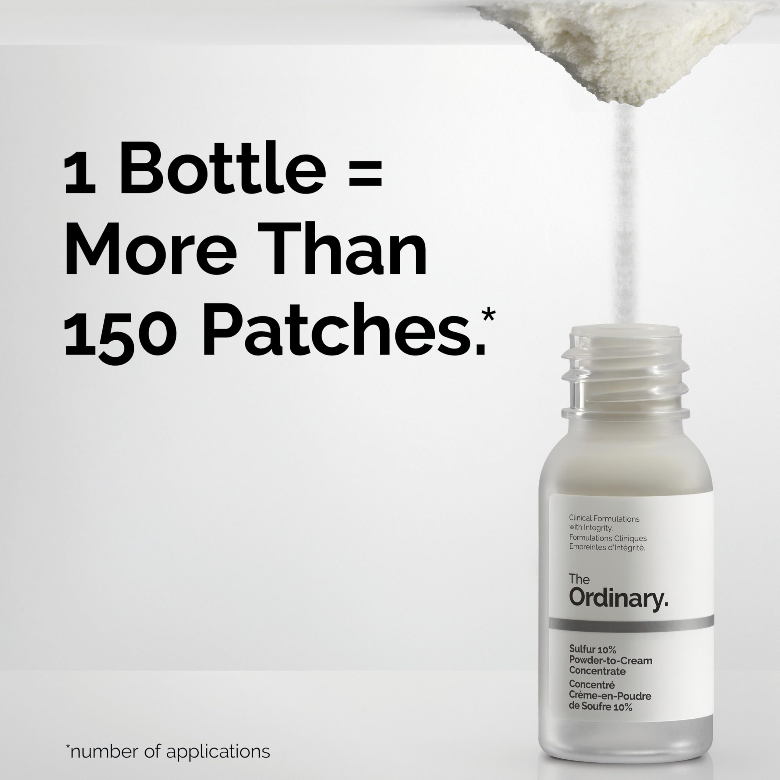 The Ordinary sulfur 10% packaging close-up highlighting portable acne solution