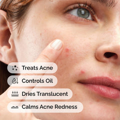 The Ordinary Sulfur 10% powder-to-cream texture visible during discreet application
