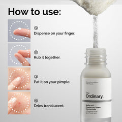 The Ordinary Sulfur 10% bottle with applicator for on-the-go spot care