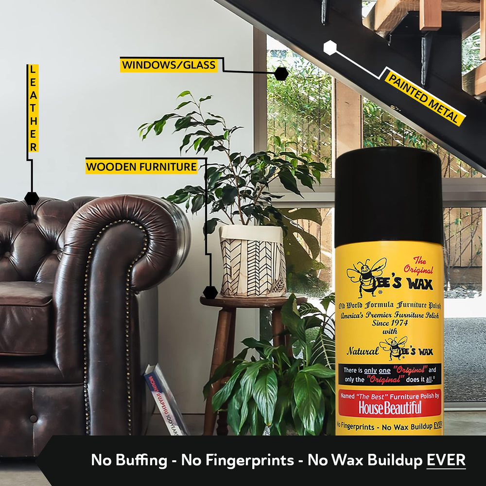 The Original Bee's Wax Old World Formula leather care cleans and nourishes without greasy residue.