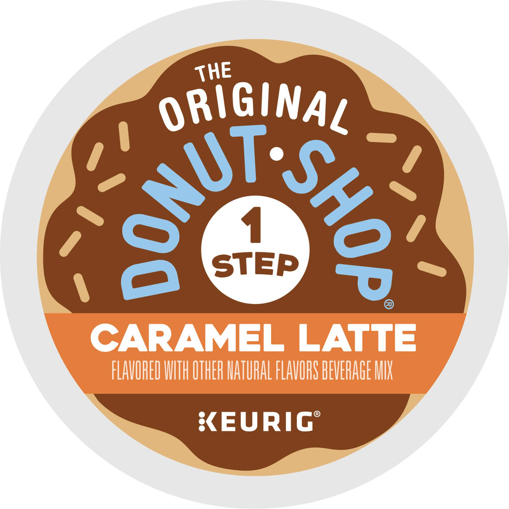 The Original Donut Shop Caramel One-Step Latte compatibility fits all Keurig brewers.