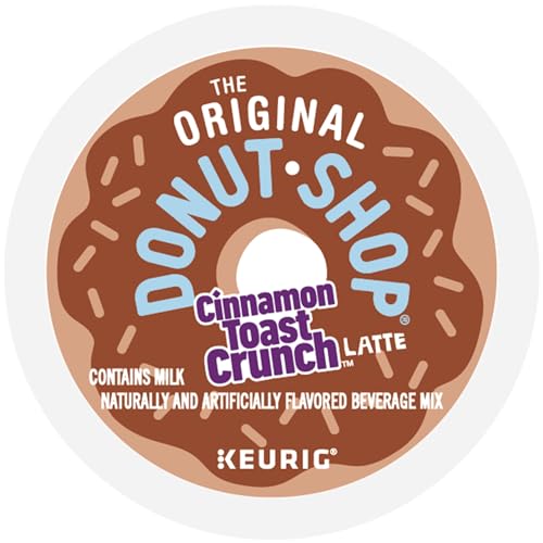 The Original Donut Shop Cinnamon Toast Crunch One Step Latte K-Cup pods rich creamy sip