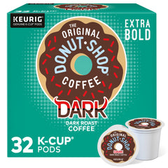 The Original Donut Shop Dark pod closeup highlighting bold flavor.