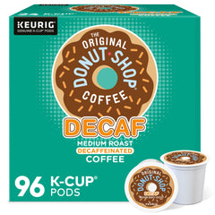 The Original Donut Shop Decaf Keurig pods brew a smooth, full-flavored cup for a relaxing morning.