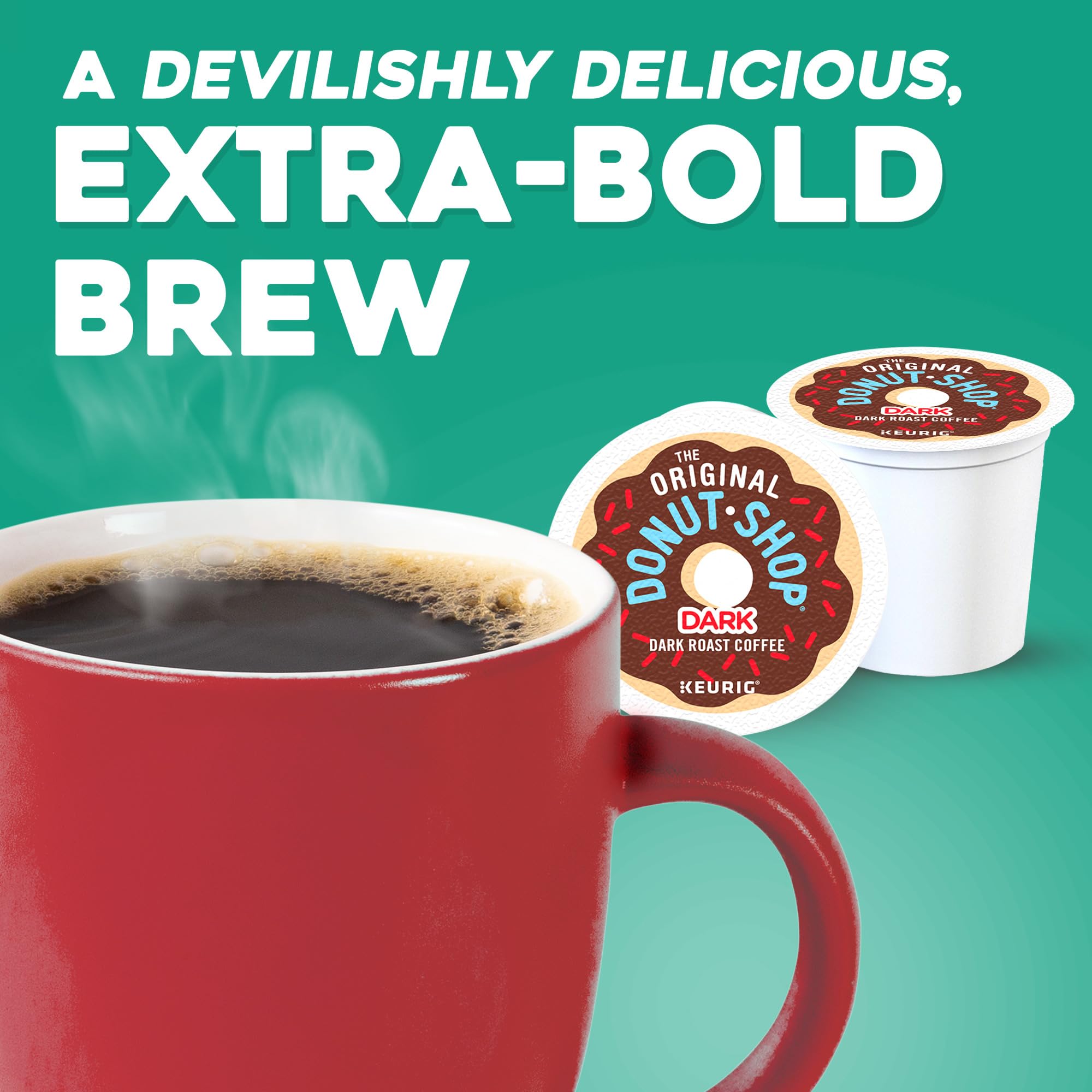 The Original Donut Shop Keurig-compatible pods fit every single-serve brewer.