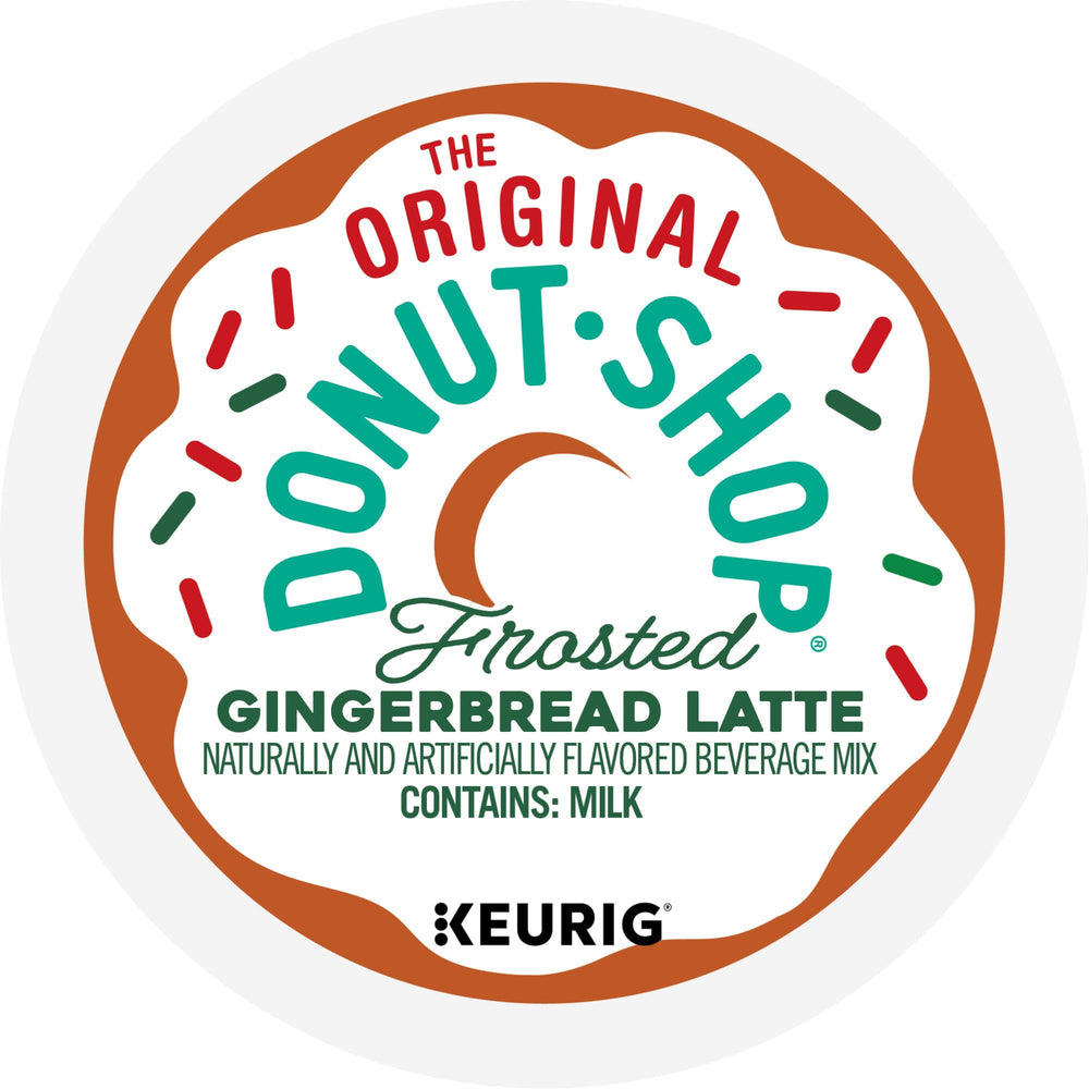 The Original Donut Shop One Step Latte Frosted Gingerbread captures rich flavor in a single pod