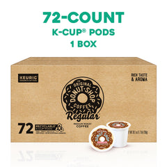The Original Donut Shop Regular coffee beans highlight quality beans for a reliable brew.