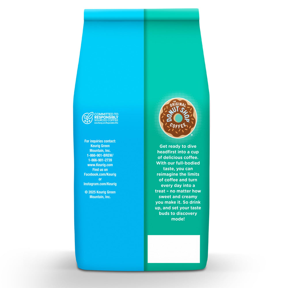 The Original Donut Shop packaging highlights a 12 oz bag value.