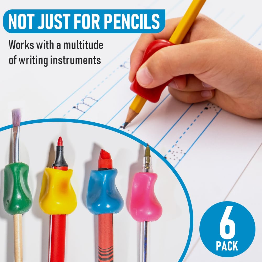The Pencil Grip lefty-righty usability on a pencil.