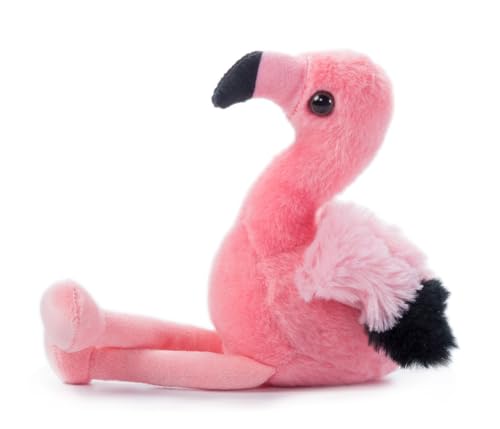 The Petting Zoo flamingo plush bright pink body adds cuddly charm.
