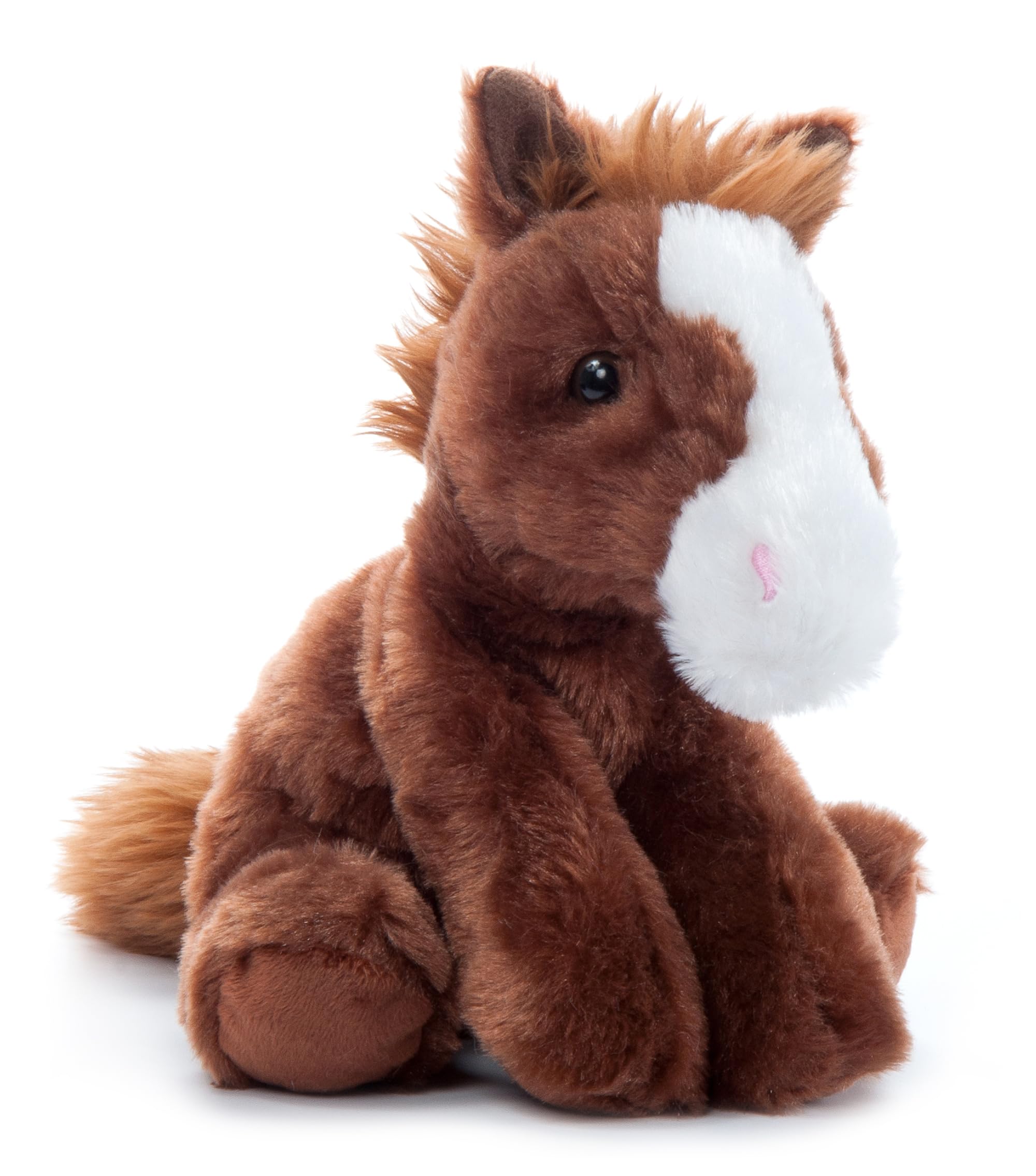 The Petting Zoo floppy horse plush mane invites imaginative play.