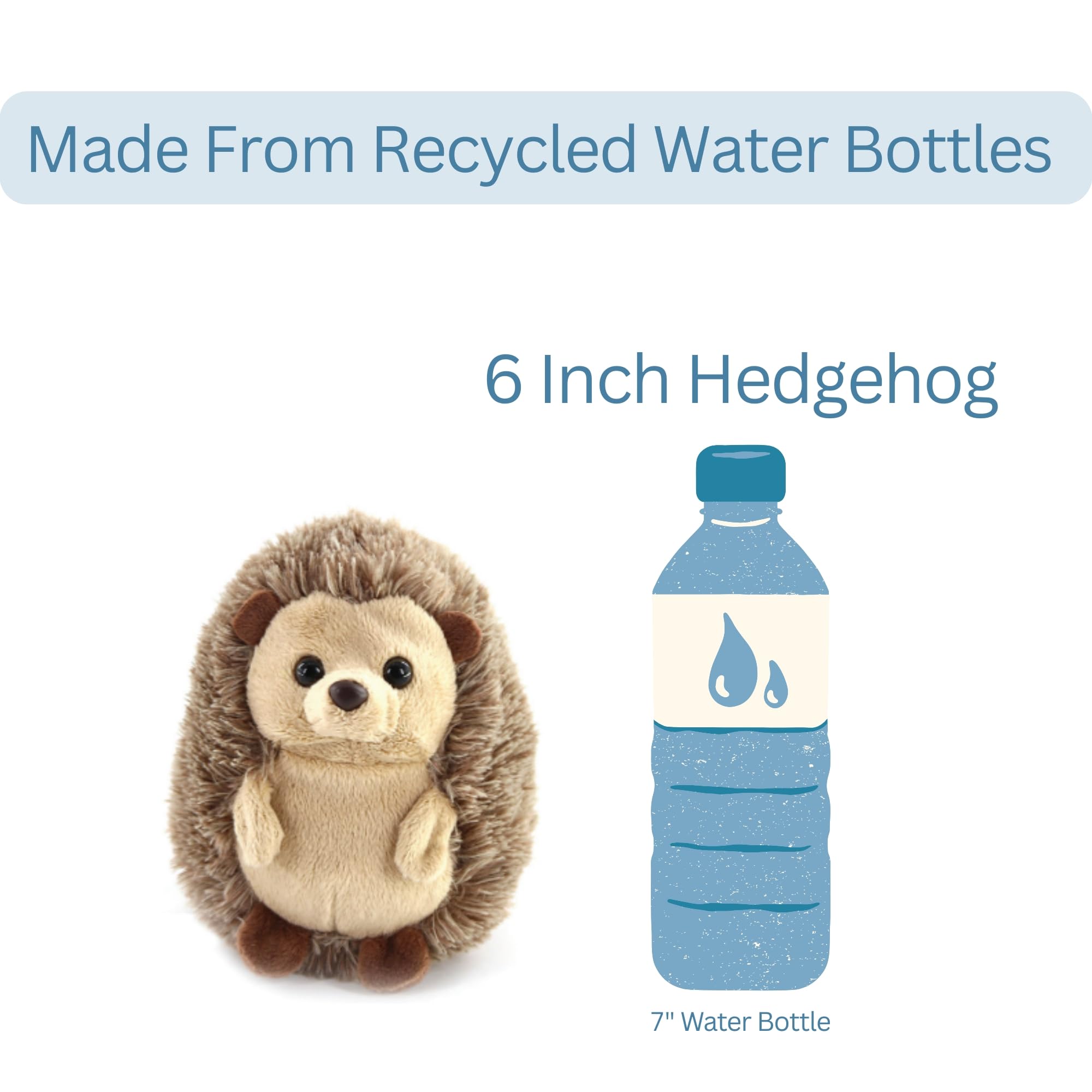 The Petting Zoo hedgehog plush supports imaginative kids play moments.