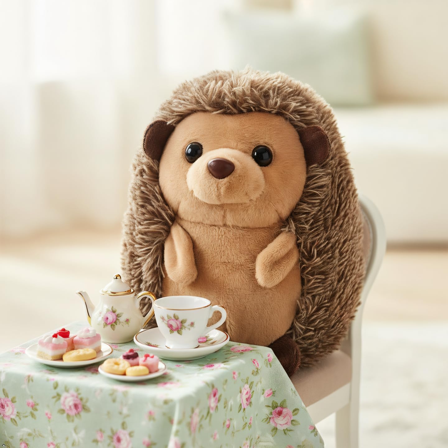 The Petting Zoo hedgehog plush stitching durability supports long lasting playtime.