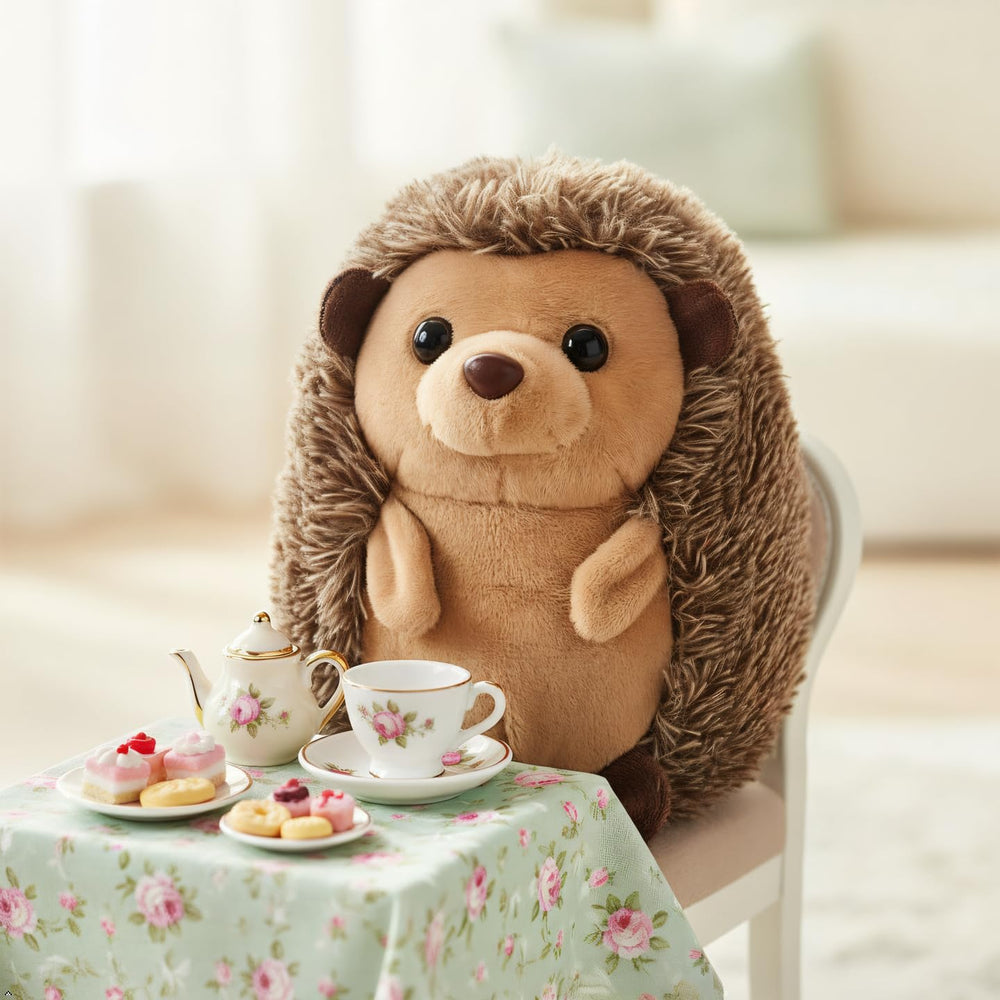 The Petting Zoo hedgehog plush stitching durability supports long lasting playtime.