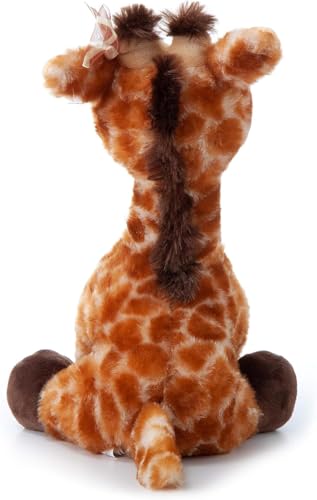 Patterned bow detail on Lash'z giraffe adds charm and gift appeal.