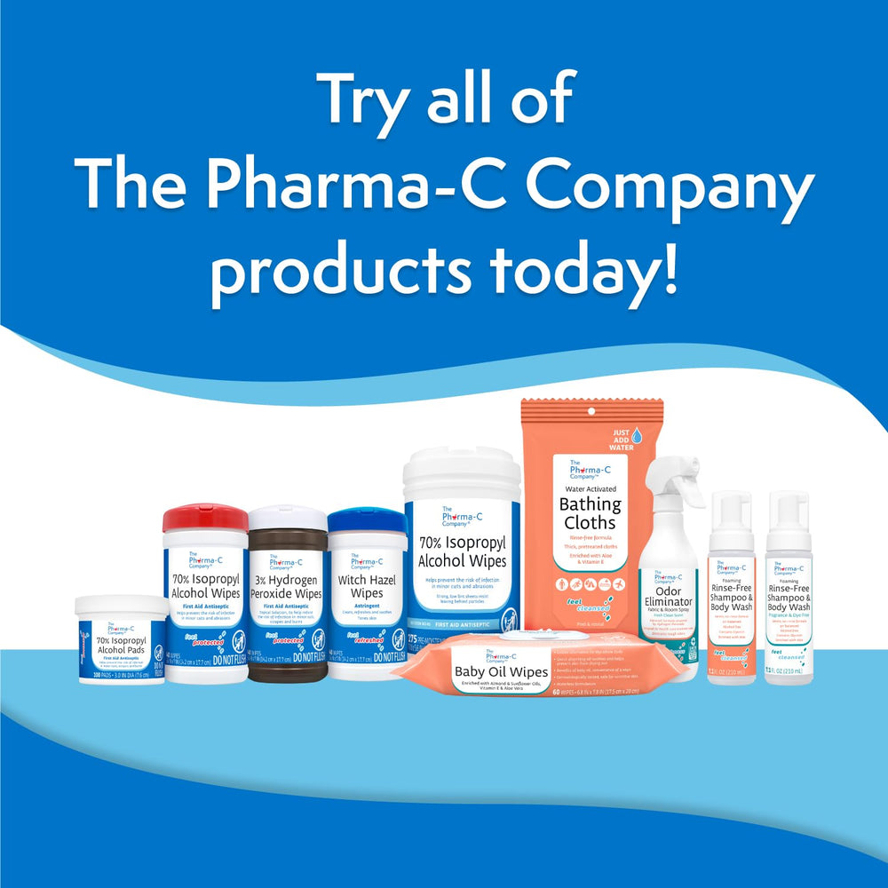 The Pharma-C Company wipes dispensed easily on the go.