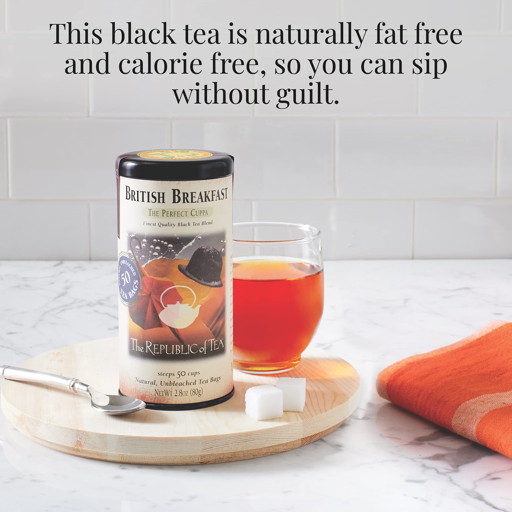 The Republic of Tea British Breakfast sustains morning focus during busy days