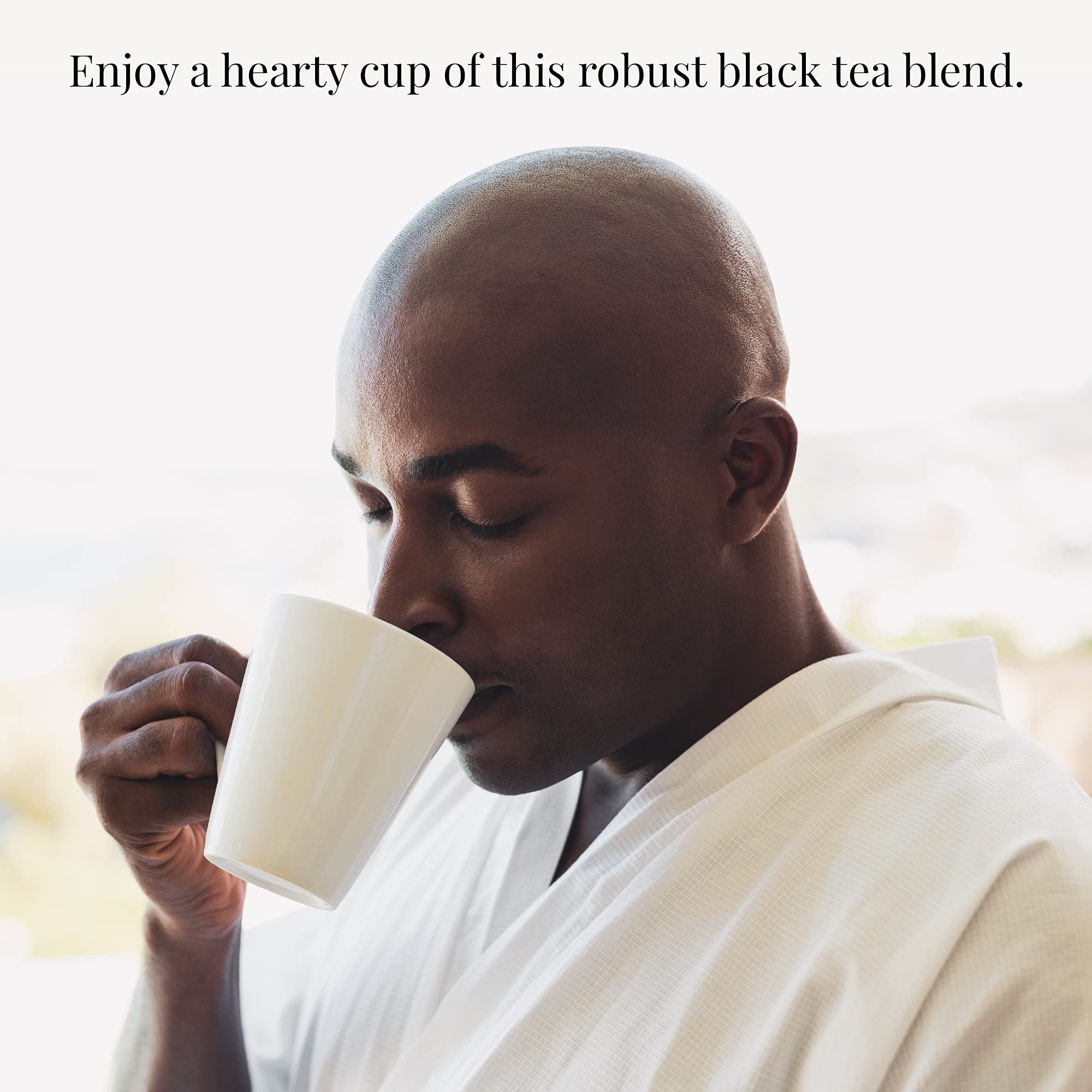 British Breakfast tea bags ready for a quick, full-bodied cup from The Republic of Tea