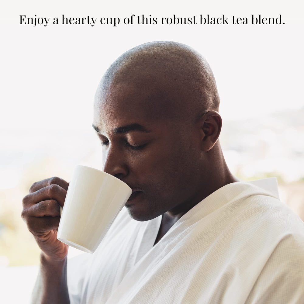 British Breakfast tea bags ready for a quick, full-bodied cup from The Republic of Tea