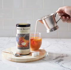 Brewing The Republic of Tea British Breakfast releases rich aroma and smooth finish