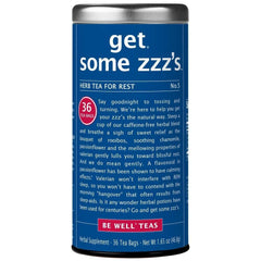 The Republic of Tea Get Some Zzzs tea bag being poured for a calming bedtime ritual.