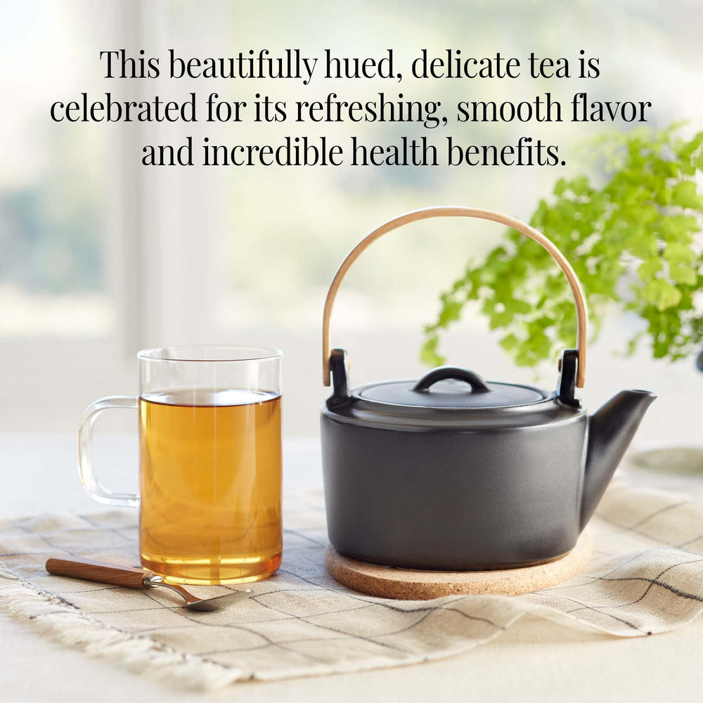 The Republic of Tea gluten-free and sugar-free tea supports mindful sipping.