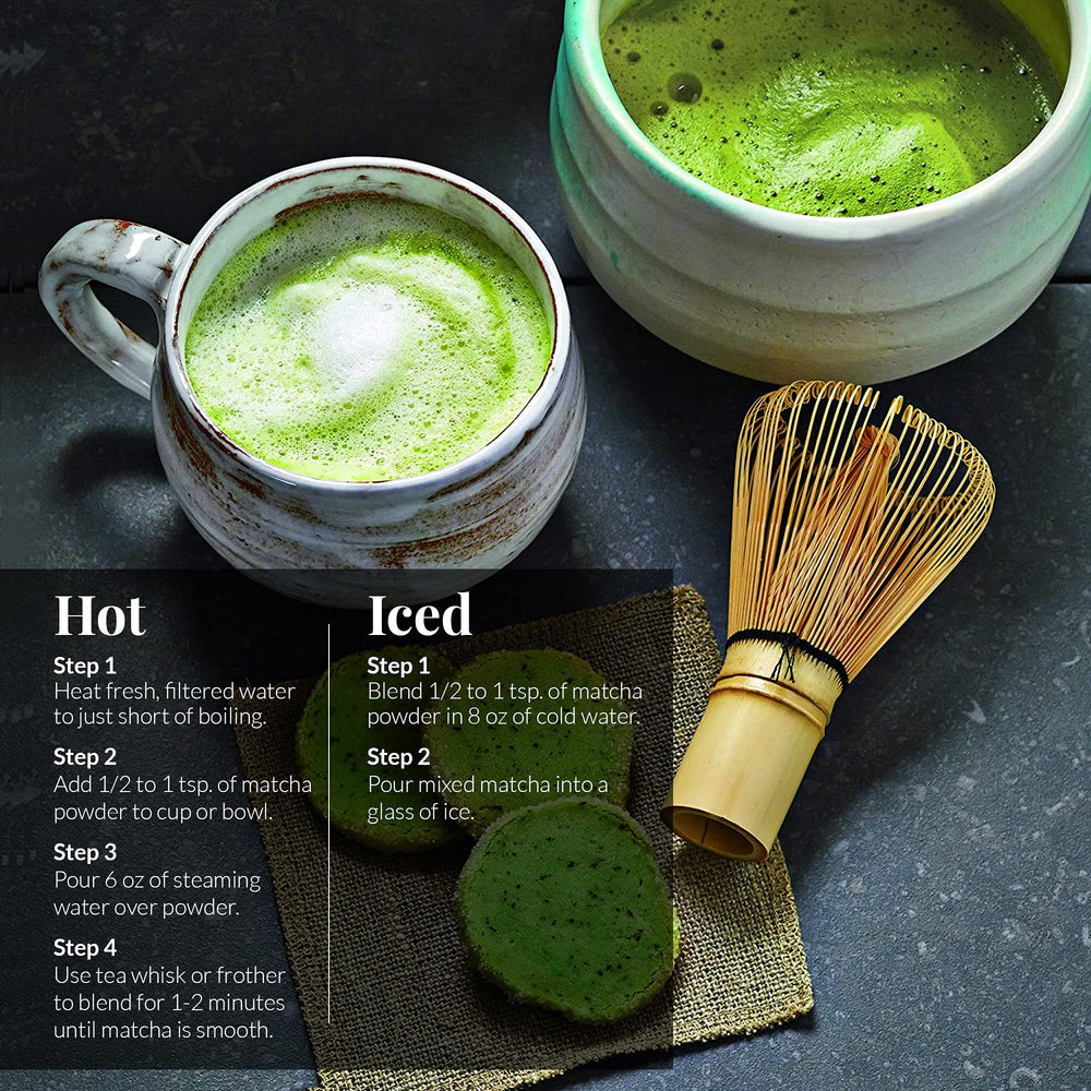 The Republic of Tea green tea cup with steam, inviting aroma and refreshing finish.