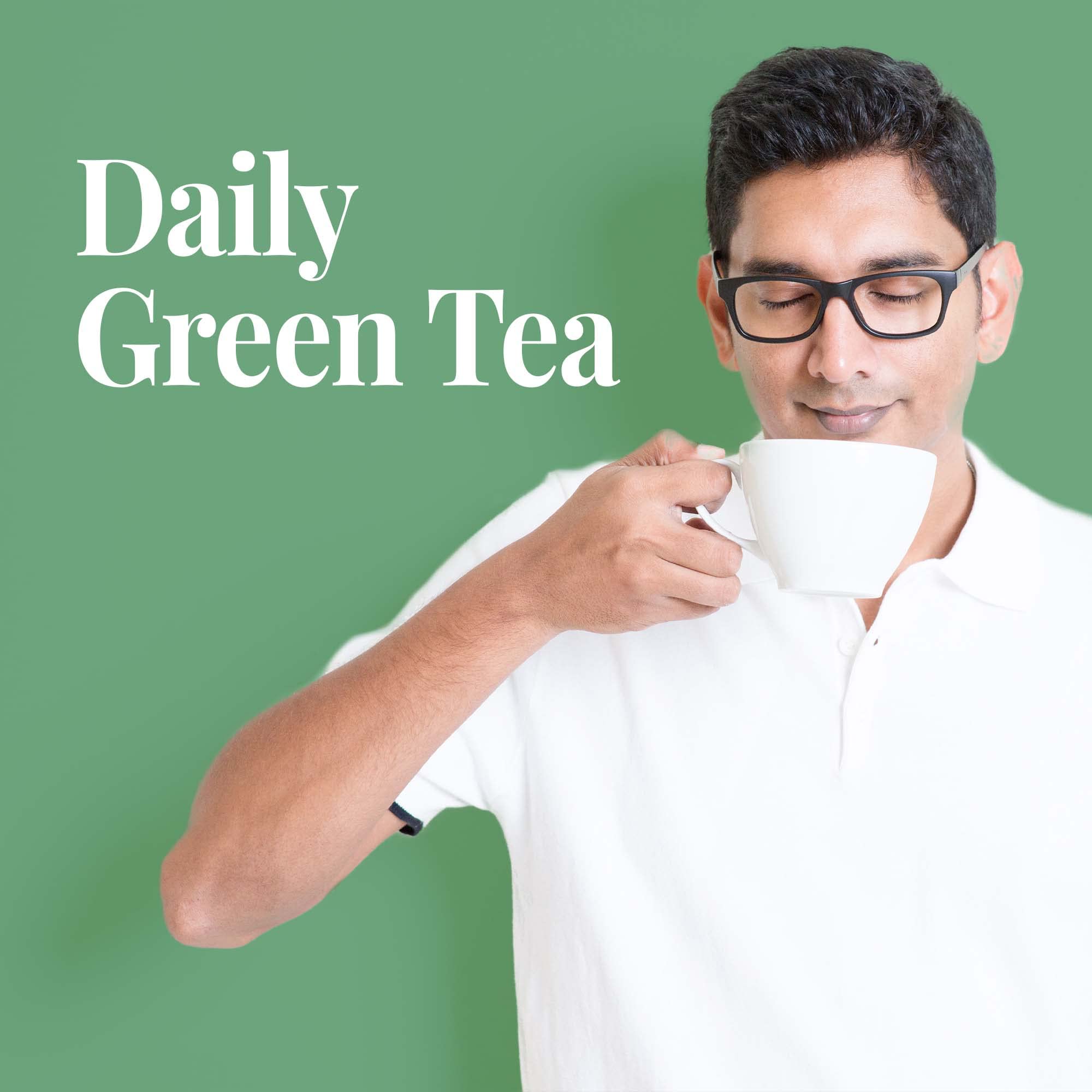 The Republic of Tea Peoples Green Tea bags ready for a refreshing 1-3 minute brew.