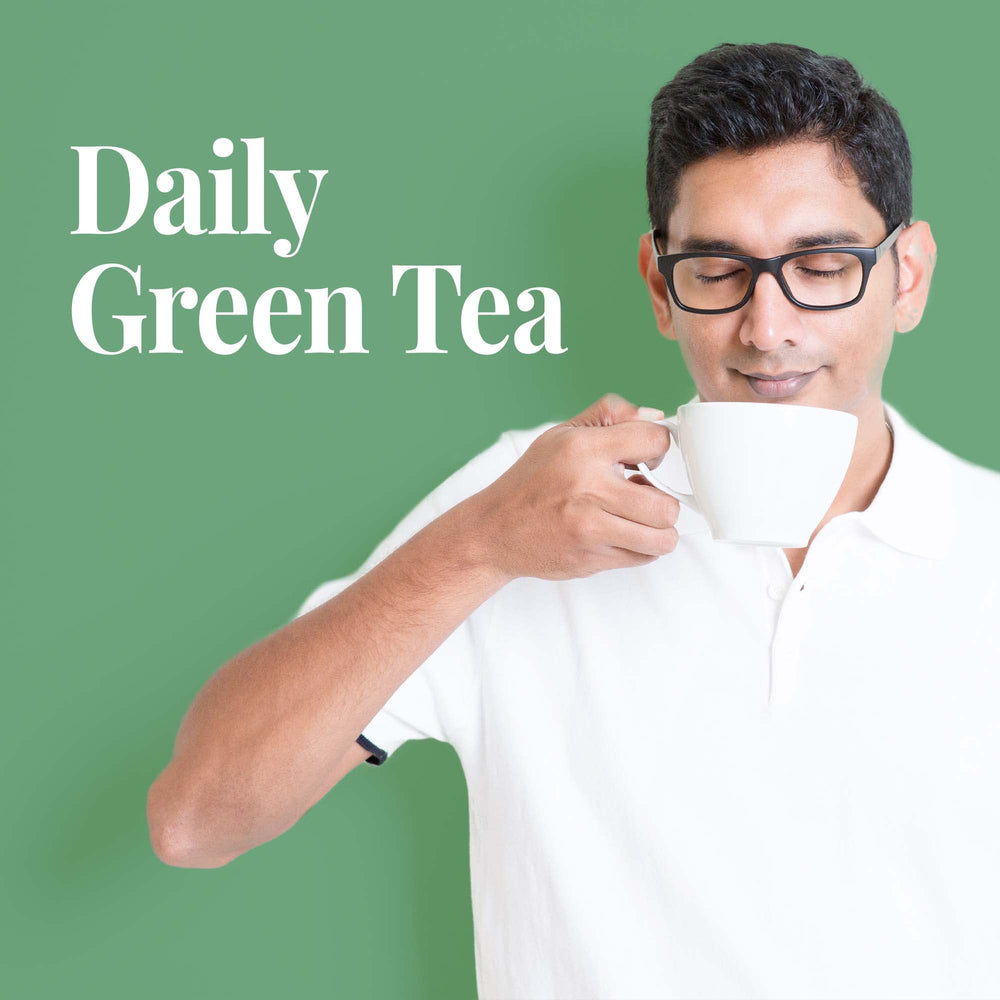 The Republic of Tea Peoples Green Tea bags ready for a refreshing 1-3 minute brew.