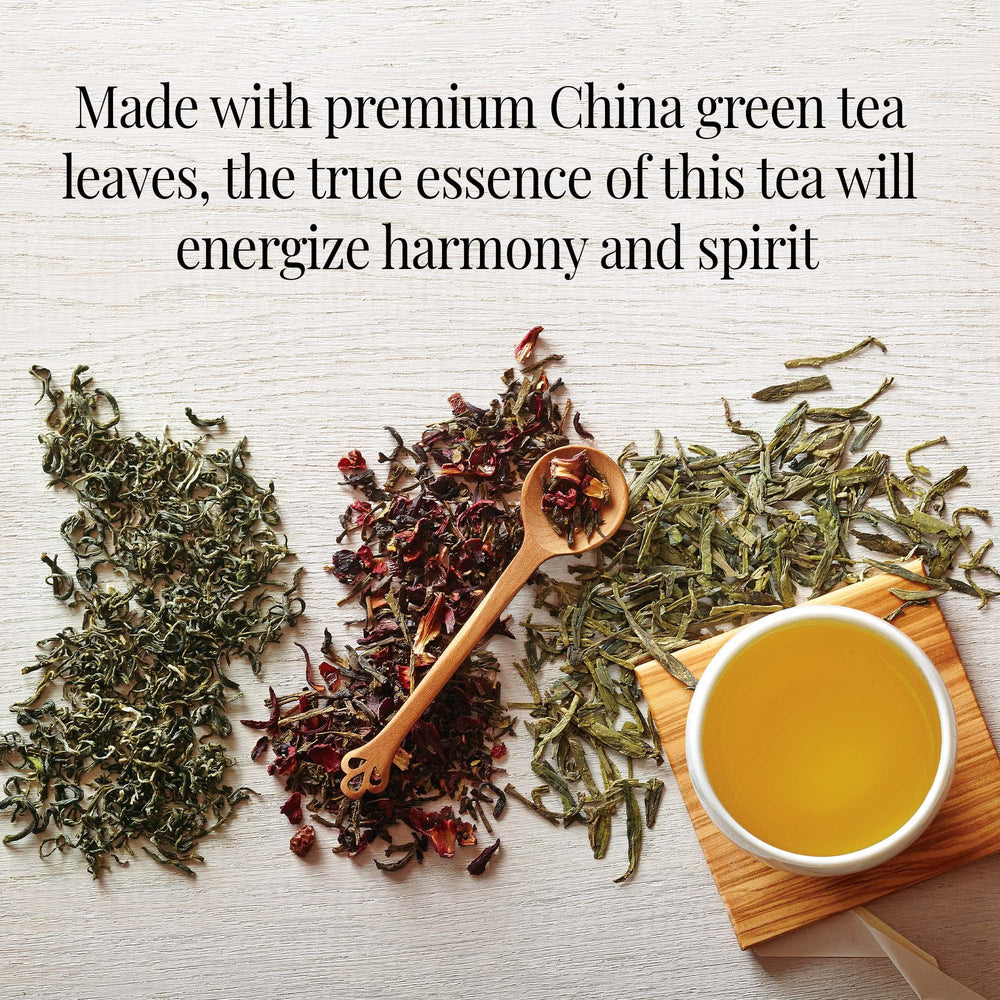 The Republic of Tea premium China green tea creates a smooth, comforting cup.