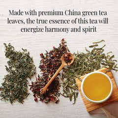 The Republic of Tea premium China green tea creates a smooth, comforting cup.