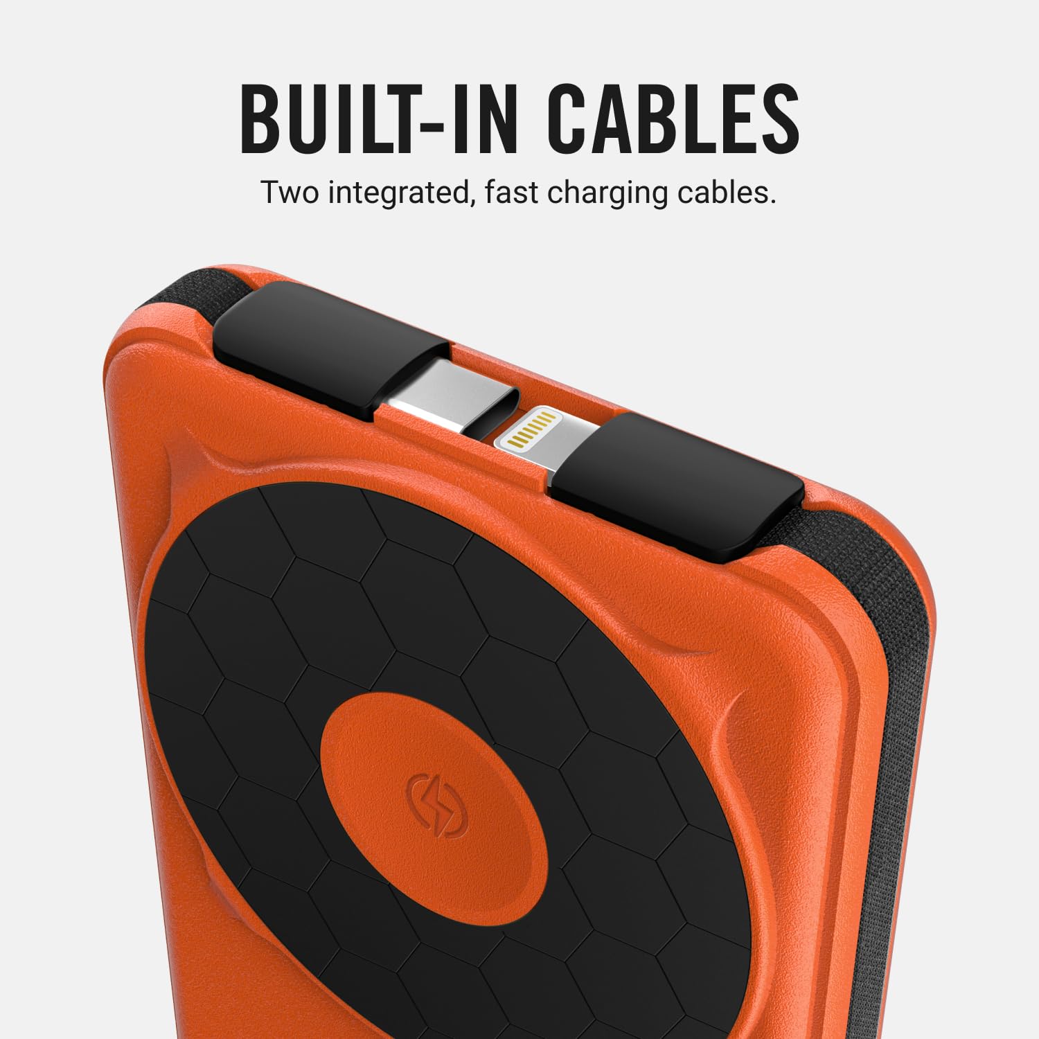 The Ridge Magnetic Power Bank USB-C port for fast wired charging on demand.