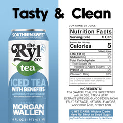 The Ryl Co Ryl Iced Tea can side view with bold flavor label